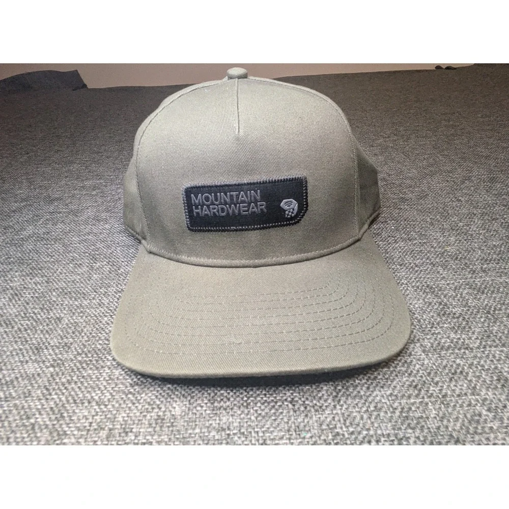 Mountain Hardwear Gray Snapback Hat Outdoor Logo Hiking‎ Cap Men's One Size
